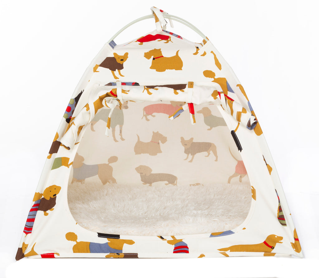 Dog Tent w/ Memory Foam Cushion
