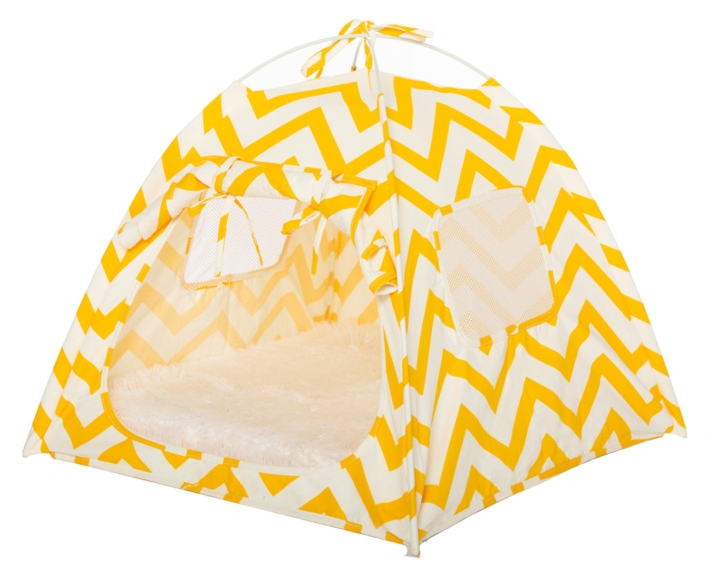 Yellow Mellow Tent w/ Memory Foam Cushion